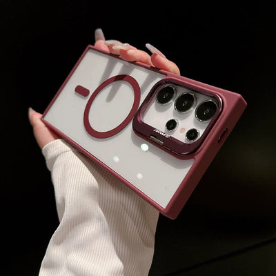 Funda Magnética para Celular con Marco de Lente y Soporte Metálico - Image 12