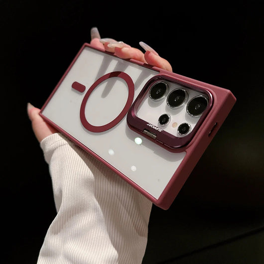 Funda Magnética para Celular con Marco de Lente y Soporte Metálico - Image 12