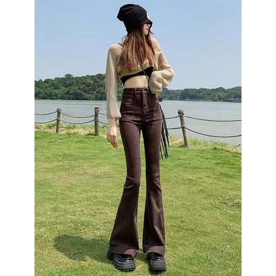 Pantalones Acampanados Cintura Alta Reductores Efecto Moda Urbana - Image 6