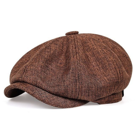 Gorra Octagonal de Lino Transpirable para Hombre - Primavera y Verano - Image 5