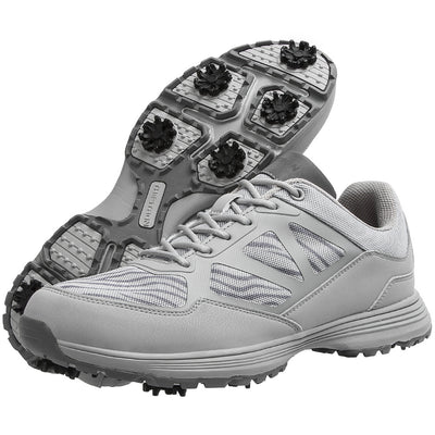 Zapatos de Golf Impermeables Talla Grande para Hombre con Tacos de Metal