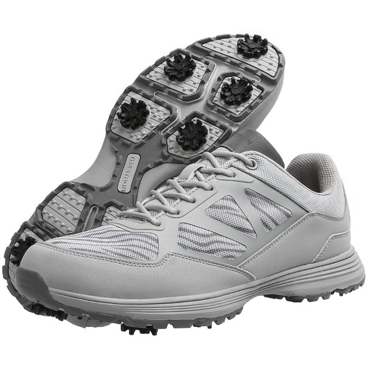 Zapatos de Golf Impermeables Talla Grande para Hombre con Tacos de Metal