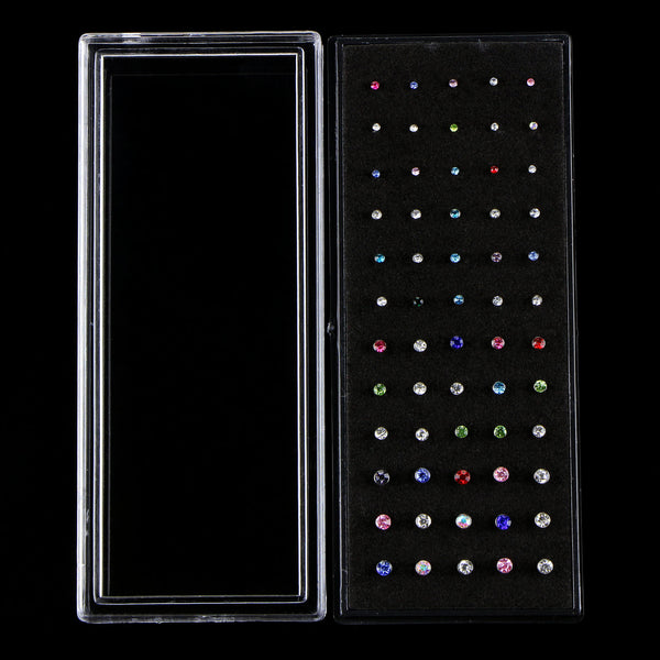 Set de 60 Piercing Nasal de Acero Inoxidable con Diamantes - Image 11