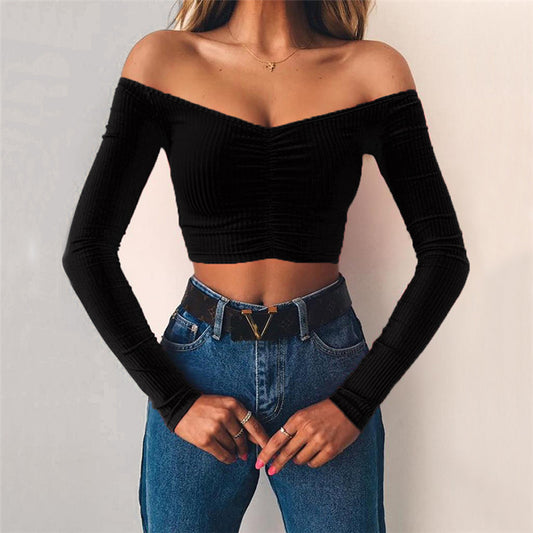 Camiseta Corta Ajustada Cropped