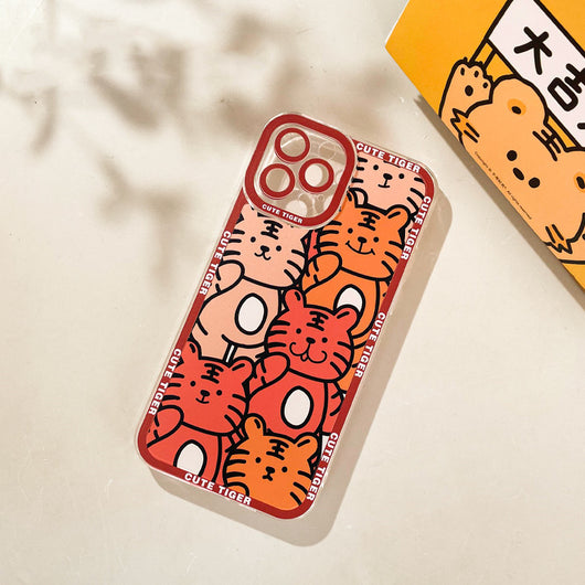 Funda Transparente Tigre Creativo Anti-Golpes para Celular - Image 5