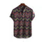 Blusa Escote V con Estampado de Olas