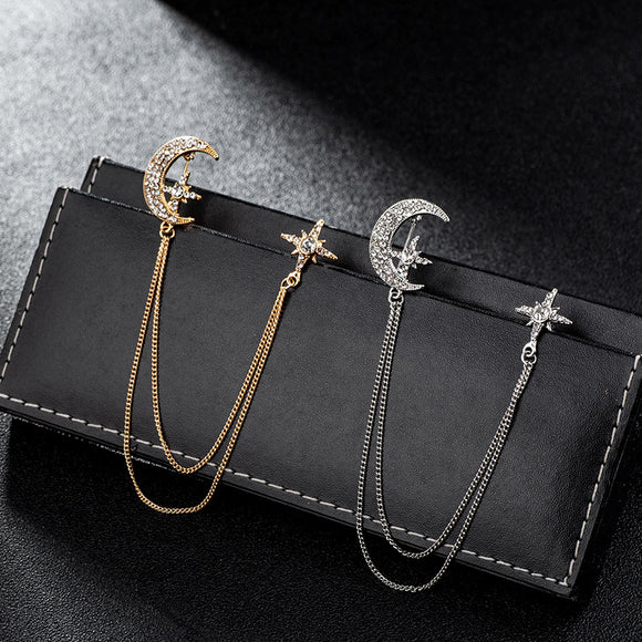 Broche Estrella de Ocho Puntas con Flecos