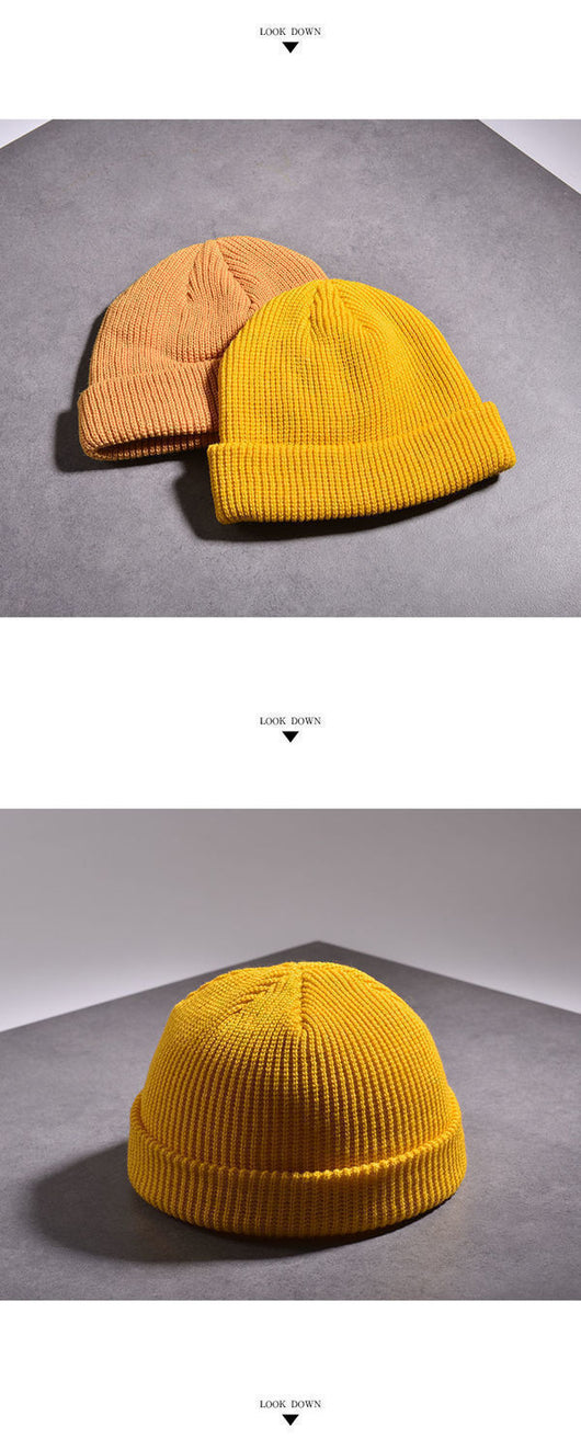 Gorro de Lana Tejido Estilo Coreano para Otoño e Invierno - Image 20