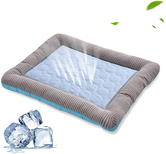 Colchoneta Refrescante para Perros y Gatos - Cama Fresca de Seda de Hielo Azul - Image 2