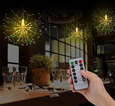 Guirnalda LED Multicolor con Alambre de Cobre - Luces Navideñas y Año Nuevo