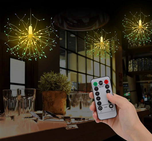 Guirnalda LED Multicolor con Alambre de Cobre - Luces Navideñas y Año Nuevo