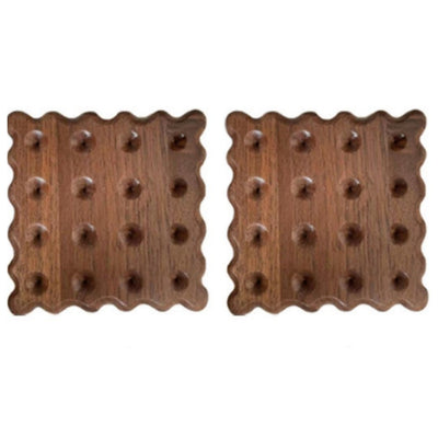 Posavasos de Madera Maciza con Aislamiento Térmico - Salvamanteles Rústico - Image 8