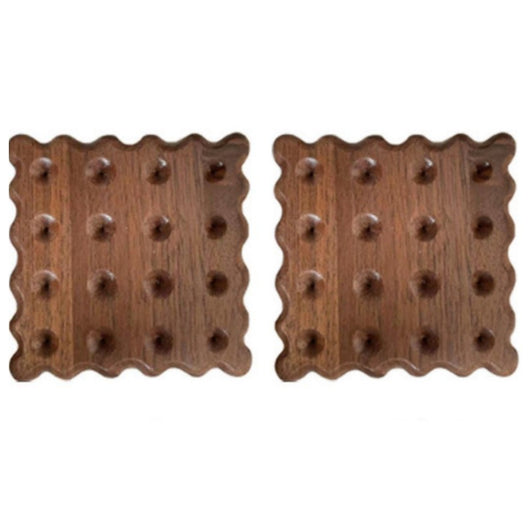 Posavasos de Madera Maciza con Aislamiento Térmico - Salvamanteles Rústico - Image 8