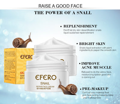Crema Facial Reafirmante con Baba de Caracol - Hidratación Profunda y Poros Minimizados - Image 3