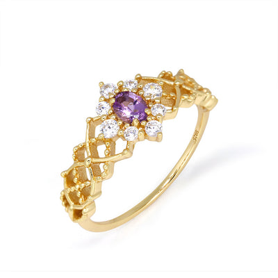 Anillo de Amatista Natural Genuina para Mujer - Image 3