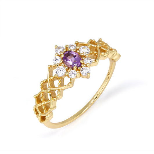 Anillo de Amatista Natural Genuina para Mujer - Image 3