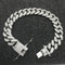 Pulsera Cadena Cubana de Acero Titanio para Hombre