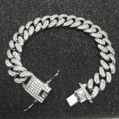 Pulsera Cadena Cubana de Acero Titanio para Hombre - Image 21