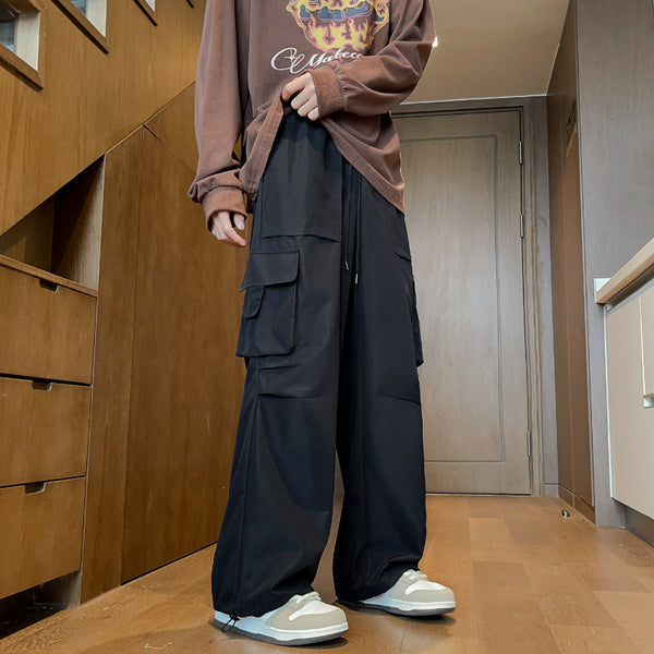 Pantalones Rectos Holgados Estilo Hong Kong - Casual e Informal