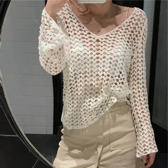 Suéter de Protección Solar Chic con Estilo Dulce y Picante