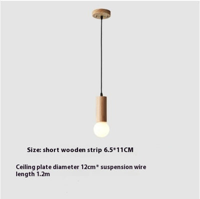 Lámpara Colgante de Madera para Restaurante - Diseño Moderno Minimalista - Image 6