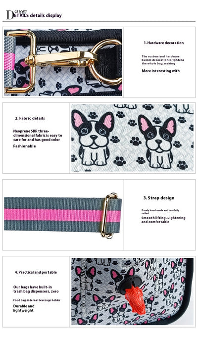 Bolsa Mensajero de Neopreno para Pasear Perros - Diseño Versátil - Image 17