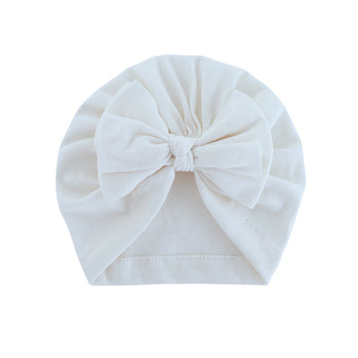 Turbante con Capucha y Moño - Gorro Elegante de Color Liso - Image 30