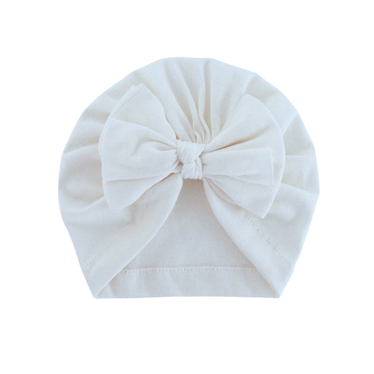 Turbante con Capucha y Moño - Gorro Elegante de Color Liso - Image 30