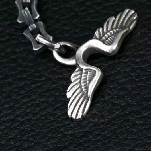 Pulsera Vintage Cabeza de Cuervo en Plata - Diseño Keel - Image 4