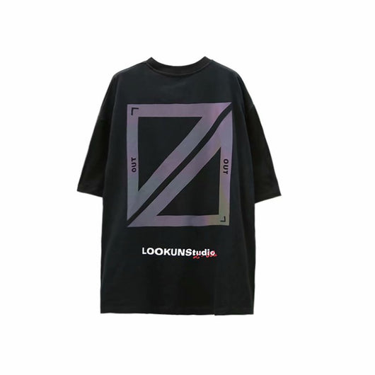 Camiseta Reflectante Láser Multicolor de Manga Corta - Image 7