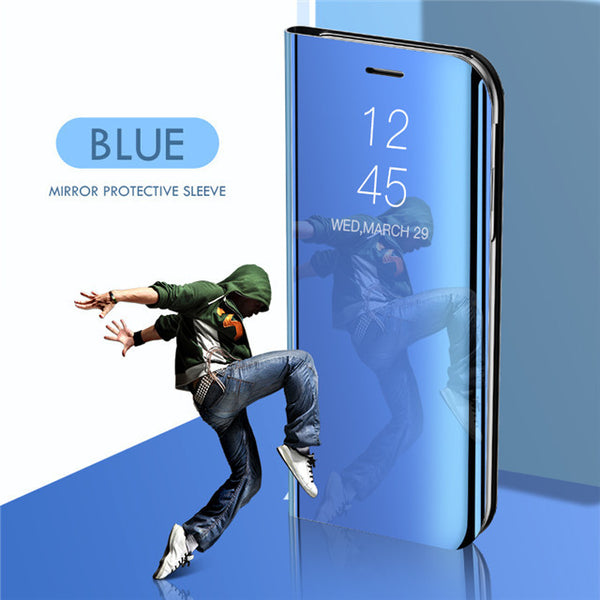 Funda de Cuero Espejo con Electroplating para Samsung Galaxy Note20 Ultra