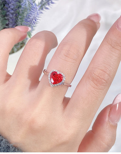 Anillo Vintage Rubí Rojo Sangre de Paloma con Diamante T Square en Plata 925 - Image 15