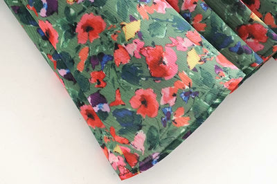 Falda Larga de Cintura Alta con Pliegues y Abertura Estilo Resort - Image 26