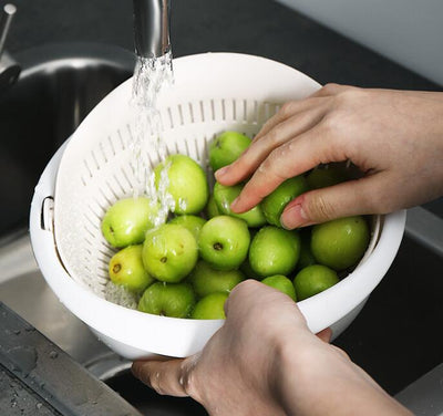 Canasta Dual para Fregadero de Cocina con Drenaje - Image 3