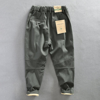 Pantalones Casuales Acolchados de Terciopelo para Hombre - Image 2