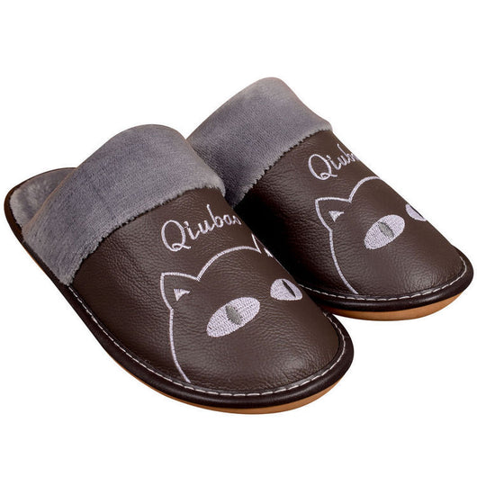 Pantuflas Cálidas para Familia - Diseño Antideslizante Cuero y Lana - Image 6