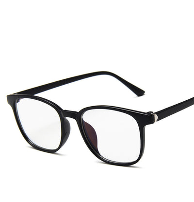 Vintage tortoiseshell anti-blue light flat glasses with a full-frame design, suitable for unisex wear. - Image 3