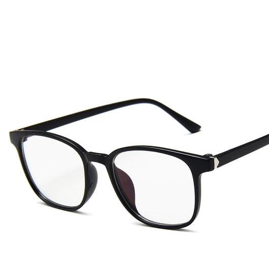 Vintage tortoiseshell anti-blue light flat glasses with a full-frame design, suitable for unisex wear. - Image 3
