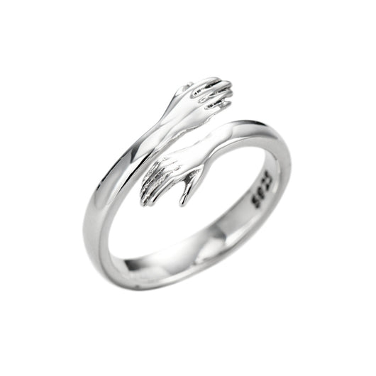 Anillo Ajustable para Parejas - Anillo Abierto con Anillo de Amor - Image 11