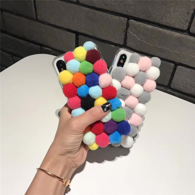 Funda Protectora de Lana para iPhone X, 8, 8 Plus, 7, 7 Plus y 6/6 Plus