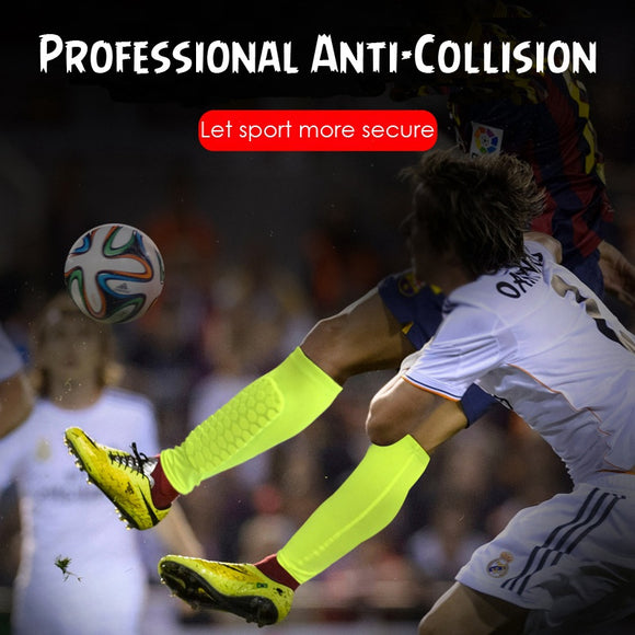 Protectores de Espinilla Deportivos con Mangas Compresivas para Fútbol y Baloncesto