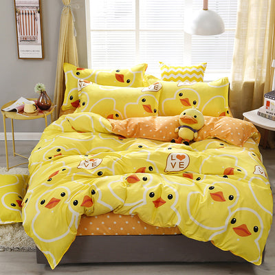 Juego de Cama de Algodón y Aloe de Cuatro Piezas - Image 10