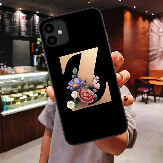 Fundas de Silicona para Teléfono con 26 Letras del Alfabeto Inglés - Image 35