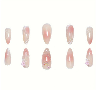 Uñas Postizas Almendra Sweet Cool - Diseño Elegante y Duradero - Image 15