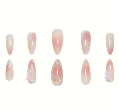 Uñas Postizas Almendra Sweet Cool - Diseño Elegante y Duradero - Image 15