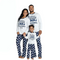 Conjunto Familiar a Juego Estilo Europeo Otoño-Invierno con Estampados Modernos
