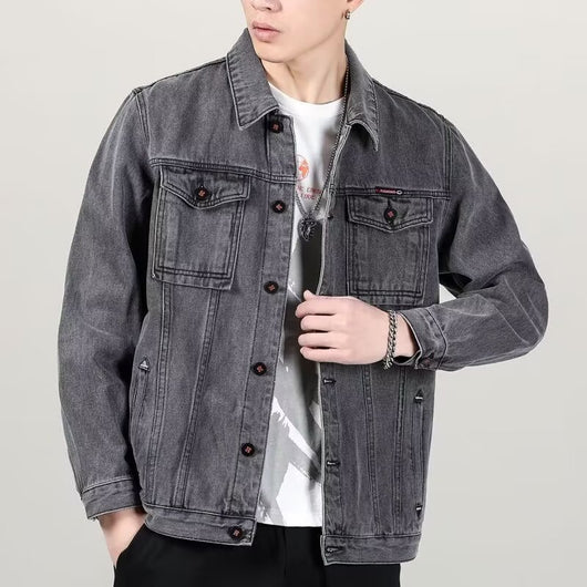 Chaqueta Denim Vintage Desgastada para Hombre - Image 6