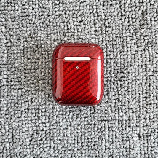 Estuche Protector de Fibra de Carbono para Auriculares Bluetooth
