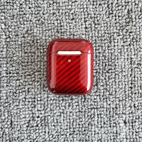 Estuche Protector de Fibra de Carbono para Auriculares Bluetooth