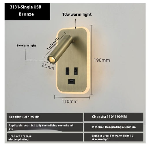 Lámpara LED de Pared Minimalista para Mesita de Noche - Image 19